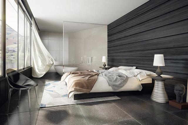 Phòng ngủ 20 m2 cho cặp vợ chồng có thể thiết kế phòng tắm bên trong