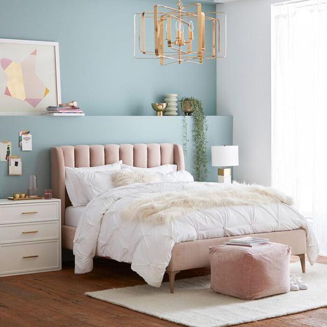 Phòng ngủ màu pastel cực xinh cho nữ