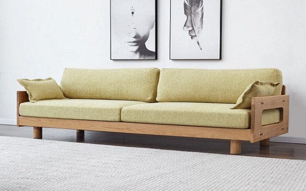 Sofa văng gỗ sồi kiểu Nhật