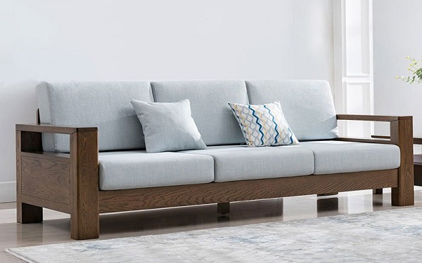 Mẫu ghế sofa gỗ đơn cho phòng khách nhỏ